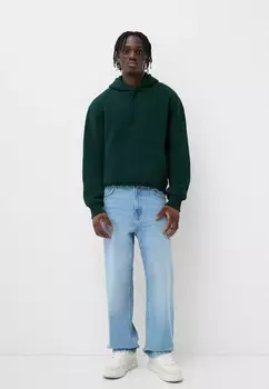 Блуза Bershka, темно-зеленый