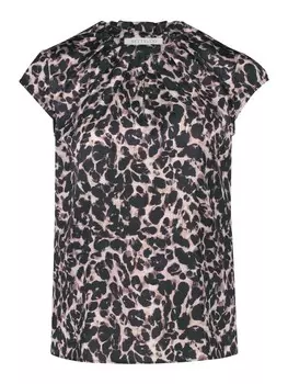 Блуза BETTY & CO Schlupfbluse kurzarm, цвет Nature-Black