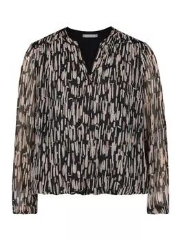 Блуза BETTY & CO Schlupfbluse mit Print, цвет Black-Nature