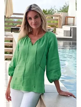 Блуза Bleu d'Azur Shanti, зеленый