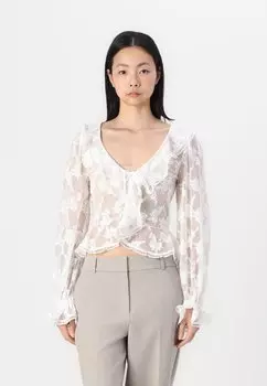 Блуза BLOUSE Gina Tricot, молочный