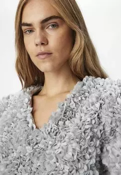 Блуза BLTENBLATT Object, серебристый