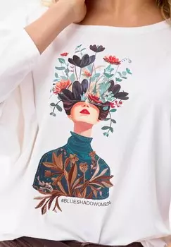 Блуза blue shadow, кремовый