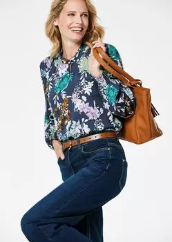 Блуза BLUSE GOLDNER, цвет Mottled Dark Blue