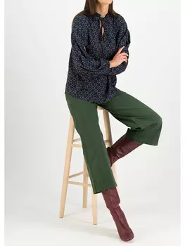 Блуза Blutsgeschwister Folkloristic Fairy, темно-синий