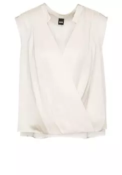 Блуза BOSS Basina, цвет Pearl white