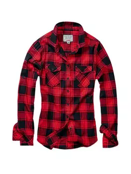 Блуза Brandit Flanell-Hemden, цвет red/black