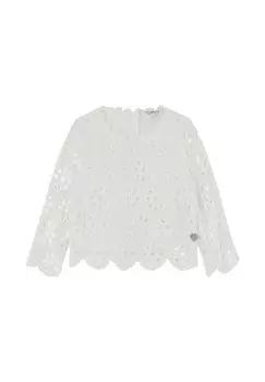 Блуза BRODERIE ANGLAISE Guess, белый