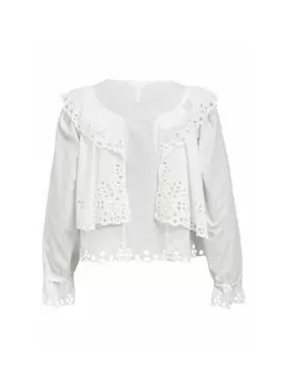 Блуза BRODERIE ANGLAISE Object, молочный