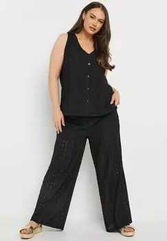 Блуза BRODERIE ANGLAISE Yours Clothing, антрацит