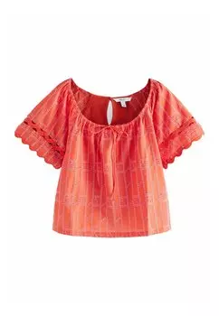 Блуза BRODERIE RIC RAC Next, оранжевый