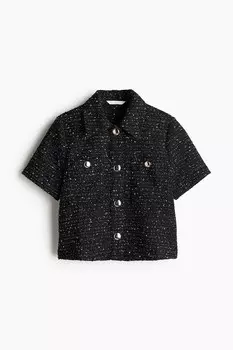 Блуза букле H&M, черный