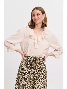 Блуза byoung, бежевый