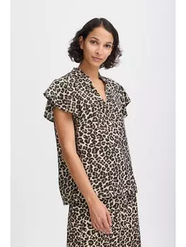 Блуза byoung, коричневый