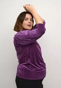 Блуза CACANNA Kaffe Curve, фиолетовый