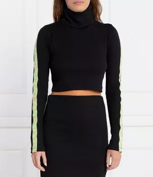 Блуза CALVIN KLEIN JEANS Cropped Fit, черный