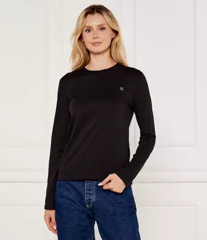 Блуза CALVIN KLEIN JEANS EMBRO Regular Fit, черный