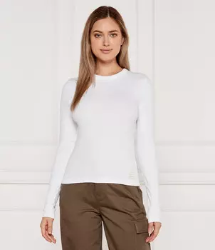Блуза CALVIN KLEIN JEANS Slim Fit, белый