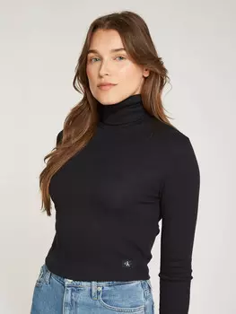 Блуза CALVIN KLEIN JEANS Slim Fit, черный