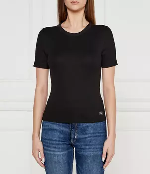 Блуза CALVIN KLEIN JEANS Slim Fit, черный