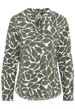 Блуза Camel Active Schlupf mit floralem Allover Print, цвет Grn-Wei