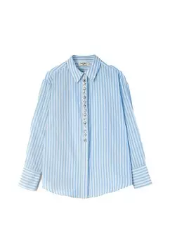 Блуза Camomilla Italia CALLAS, цвет Light blue/White