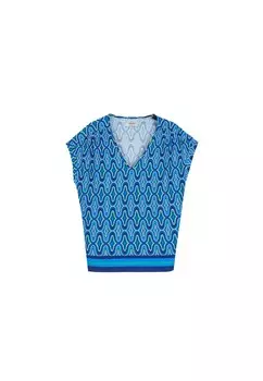 Блуза Camomilla Italia Saint, цвет Turquoise/Aqua/Light blue