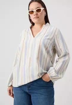 Блуза CARCAMELLIA LIFE V NECK ONLY Carmakoma, песочный