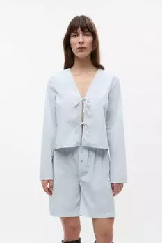 Блуза CAROLA TIE SHIRT Envii, синий