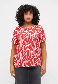 Блуза CAROLIVERA BLOUSE ONLY Carmakoma, красный