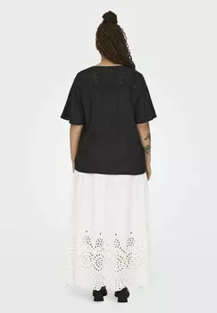 Блуза CARSIDNEY LIFE V NECK ONLY Carmakoma, черный