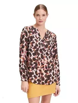 Блуза CARTOON Bluse, цвет Orange/Lila/Braun