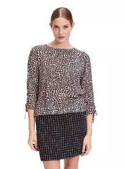 Блуза CARTOON Bluse, цвет Schwarz/Beige