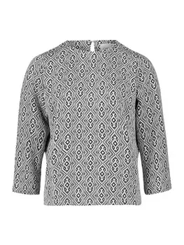 Блуза CARTOON Blusenshirt mit Jacquard, цвет Dunkelblau/Blau