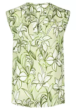 Блуза CARTOON Casual mit Muster, цвет Dark Green/Green