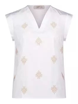 Блуза CARTOON, цвет white/camel