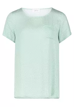 Блуза CARTOON Schlupf mit aufgesetzter Brusttasche, цвет Green/Cream