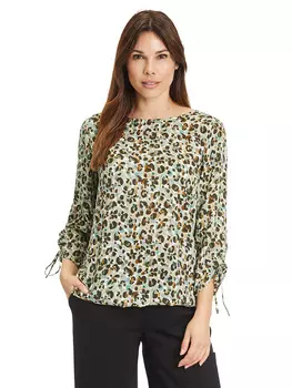 Блуза CARTOON, зеленый/черный