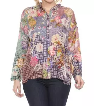 Блуза Cathron Mingle в цвете Multi Johnny Was