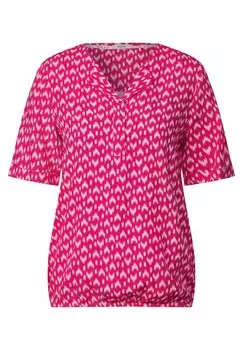 Блуза CECIL Blouse, цвет Magenta/Light pink