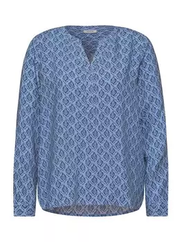 Блуза CECIL, цвет Dusty blue/Light blue