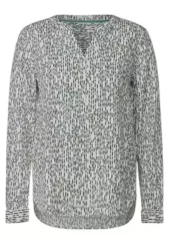 Блуза Cecil, цвет Green/White