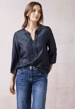 Блуза Cecil, темно-синий деним