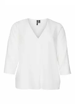 Блуза CEVA Vero Moda Curve, белый