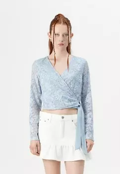 Блуза CEY WRAP VILA, светло-голубой