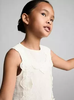 Блуза CHAOS Mango Kids, кремовый