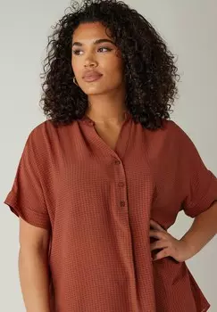 Блуза CHECK Evans, бордовый