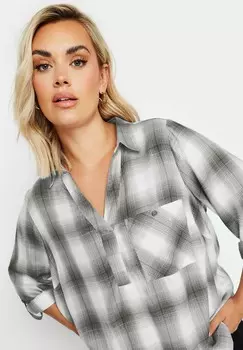 Блуза CHECK Yours Clothing, серый