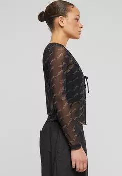 Блуза CHEST SIGNATURE FRONT TIE LS Karl Kani, черный