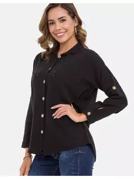 Блуза Cipo & Baxx Hemdbluse, черный